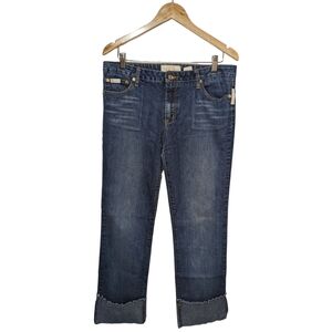 Baby Phat Cuffed Cropped Jeans Size 15